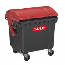 Пластиковый контейнер Sulo 1100 л, полукруглая крышка